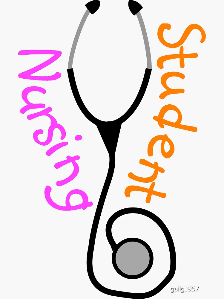 "Nursing Student Stethoscope" Sticker for Sale by gailg1957 Redbubble