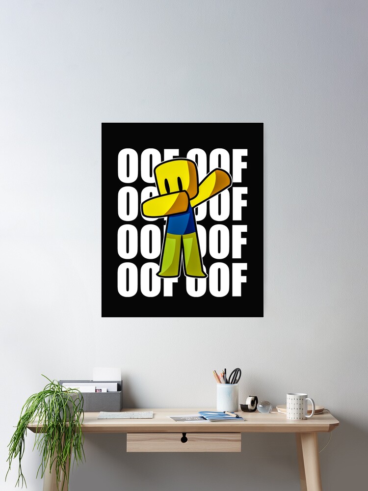 Cute Gaming Noob - OOF Meme Dabbing Dab Hand Drawn Noob Gamer | Sticker