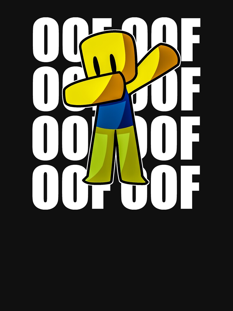 Oof Noob Funny Dank Meme Hand Drawn Gamer Youth Roblox shirt