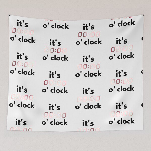 Item preview,    it's zero o' clock designed and sold by Bubblegirl17.