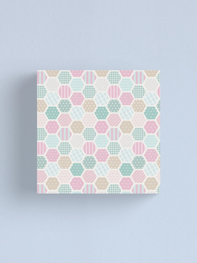 Thumbnail 1 of 3, Canvas Print, Hexagon Pattern designed and sold by PatternSquare.