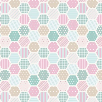 Artwork thumbnail, Hexagon Pattern by PatternSquare