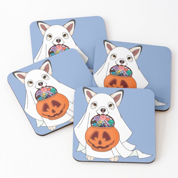 Item preview, Cartoony Ghost Pup Design designed and sold by pawtraitdreams.