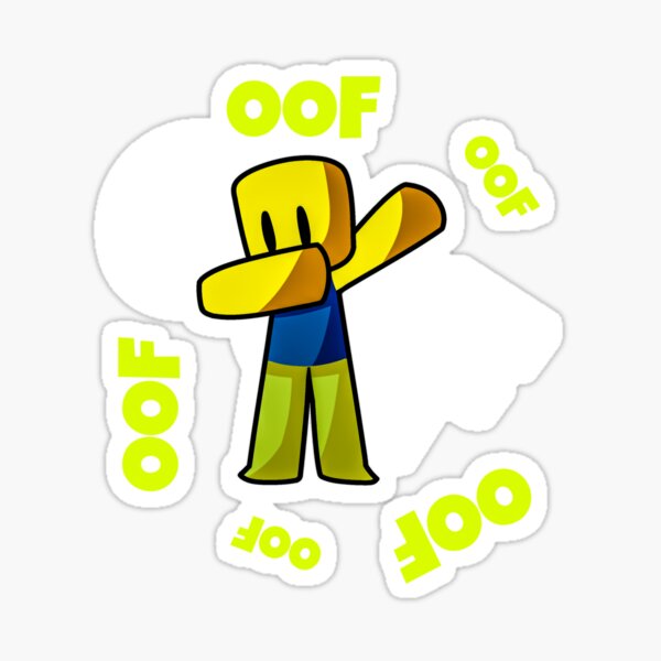 Roblox Dab Noob Stickers Redbubble - roblox decal noob