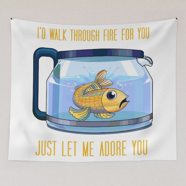 Item preview, Just let me adore you, fish inside coffee pot designed and sold by Jaime Brash.