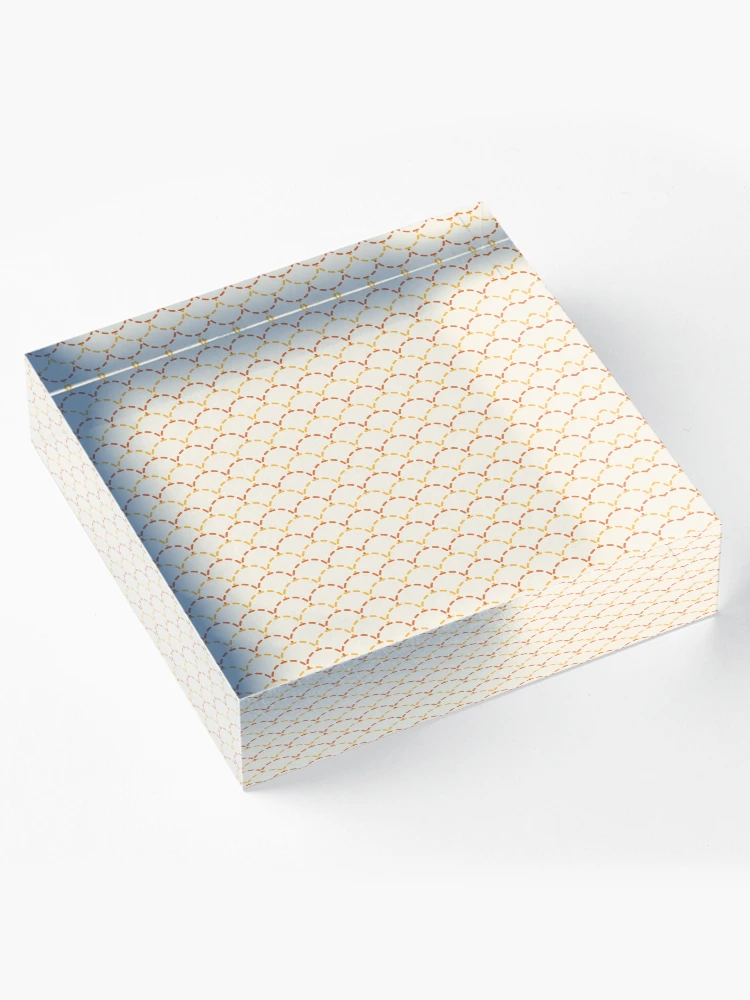 Thumbnail 4 of 5, Acrylic Block, Retro Wave Pattern designed and sold by PatternSquare.