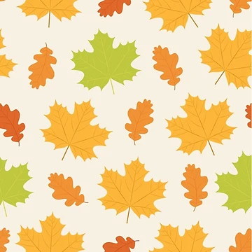 Artwork thumbnail, Retro Autumn Maple Pattern by PatternSquare