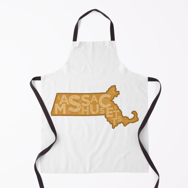 Item preview, Massachusetts Map Typography Brown designed and sold by HelloGentry.