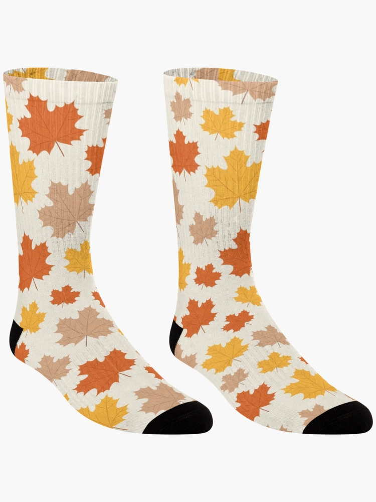 Thumbnail 3 of 5, Socks, Retro Autumn Pattern designed and sold by PatternSquare.