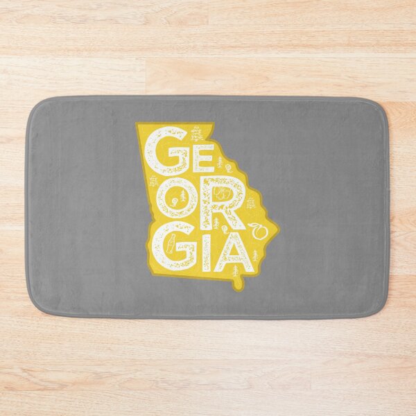 Item preview, Georgia Map Typography Gold designed and sold by HelloGentry.