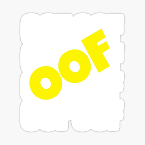 7012684 Roblox Oof Meme Funny Noob Gamer Gifts Idea Stickers for Sale