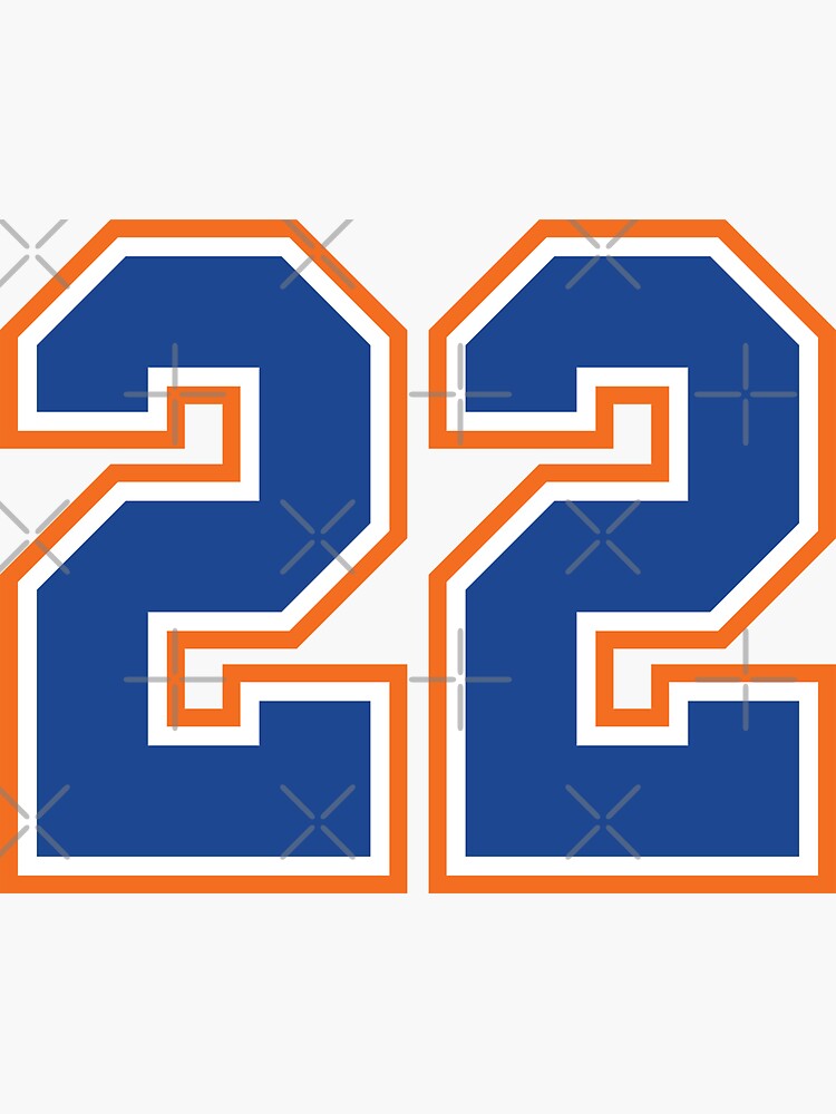 2 - number 2 - jersey number for sportsteam' Sticker