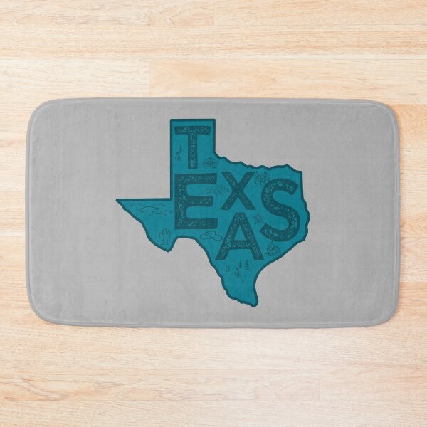 Item preview, Texas Map Typography Navy designed and sold by HelloGentry.