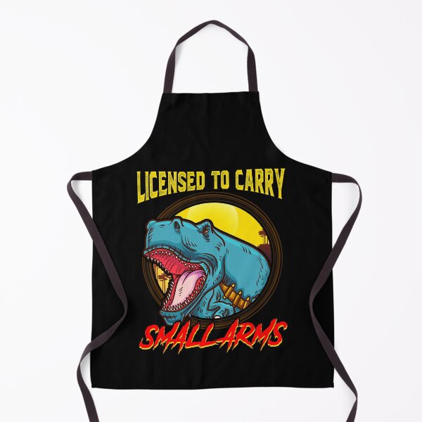 Item preview, Licensed To Carry Small Arms Funny Dinosaur Pun designed and sold by perfectpresents.