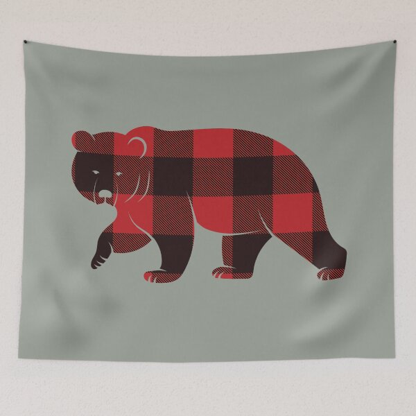 Item preview, Bear red flannel designed and sold by Apoorv Choudhary.