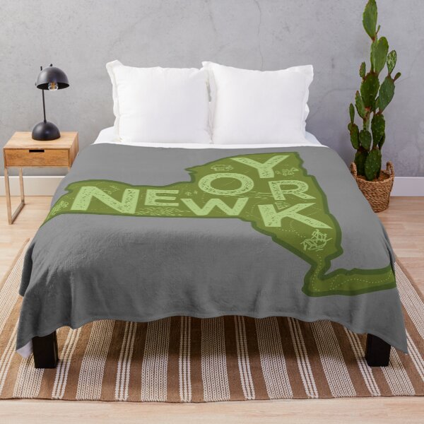 Item preview, New York Map Typography Green designed and sold by HelloGentry.