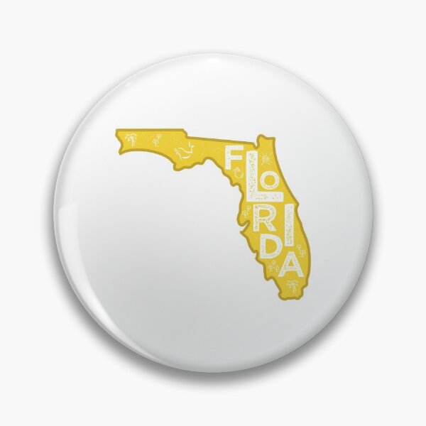 Item preview, Florida Map Typography Gold designed and sold by HelloGentry.