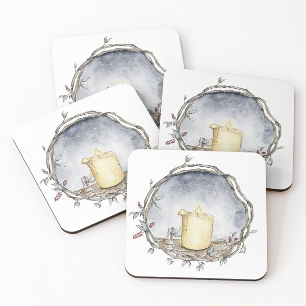 Item preview, Christmas candle - Winter light designed and sold by EylianaPainting.