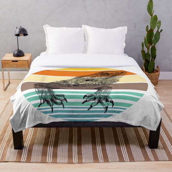 Item preview, Vintage retro bearded dragon sunset animal designed and sold by linhkaphung.