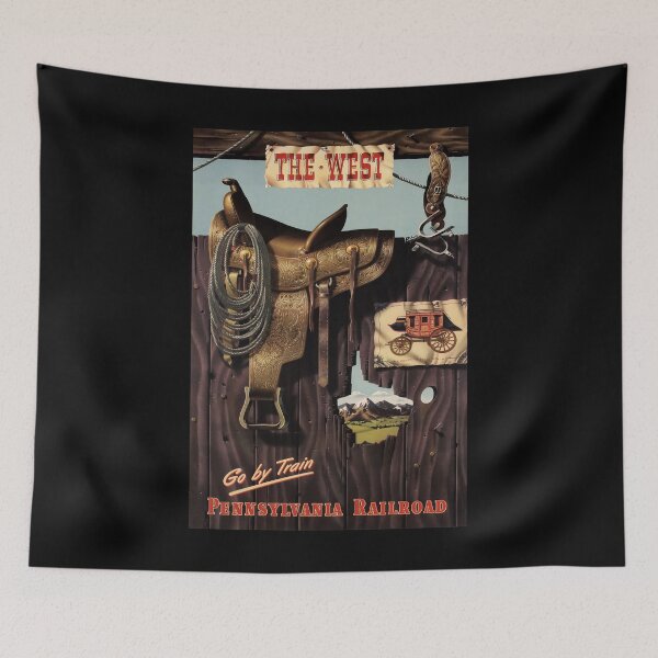 Item preview, The West retro poster designed and sold by CorasPosters.