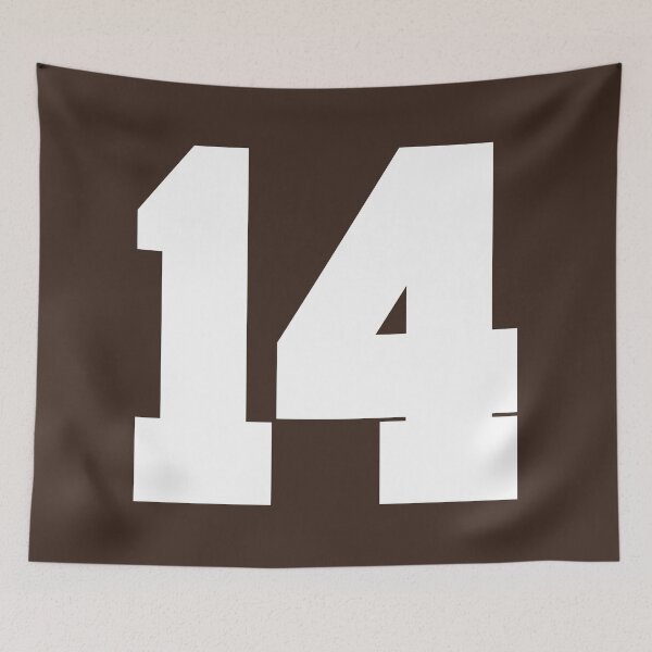 Item preview, 14 Number Cleveland Sports Fourteen Brown Jersey designed and sold by HelloFromAja.