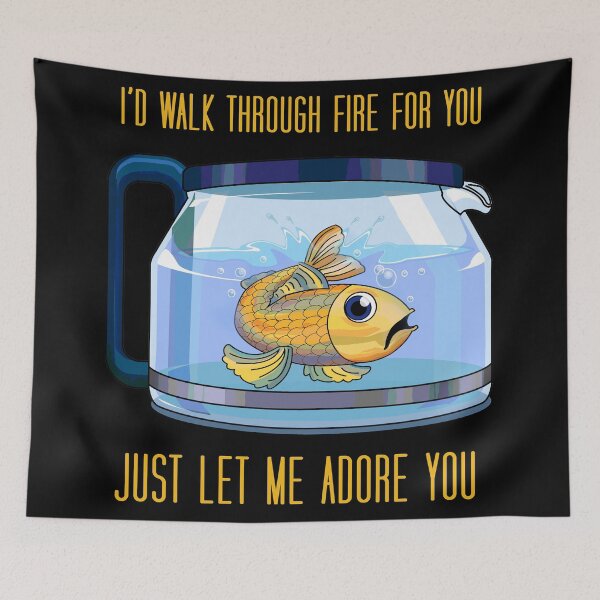 Item preview, Copy of Just let me adore you, fish inside coffee pot designed and sold by Jaime Brash.