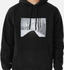 snow road Pullover Hoodie