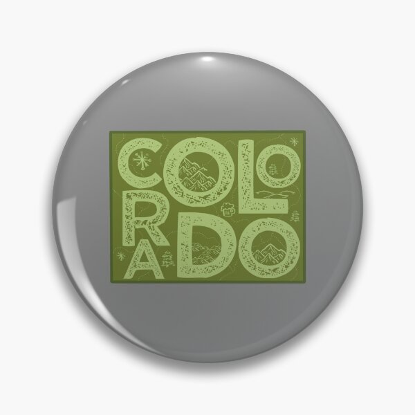 Item preview, Colorado Map Typography Green designed and sold by HelloGentry.