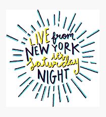 Saturday Night Live Photographic Print