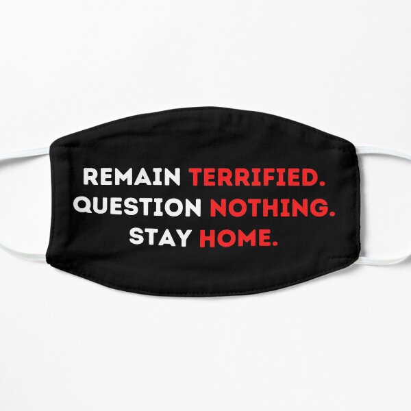 Remain Terrified Pandemic Covid Sheep Mask