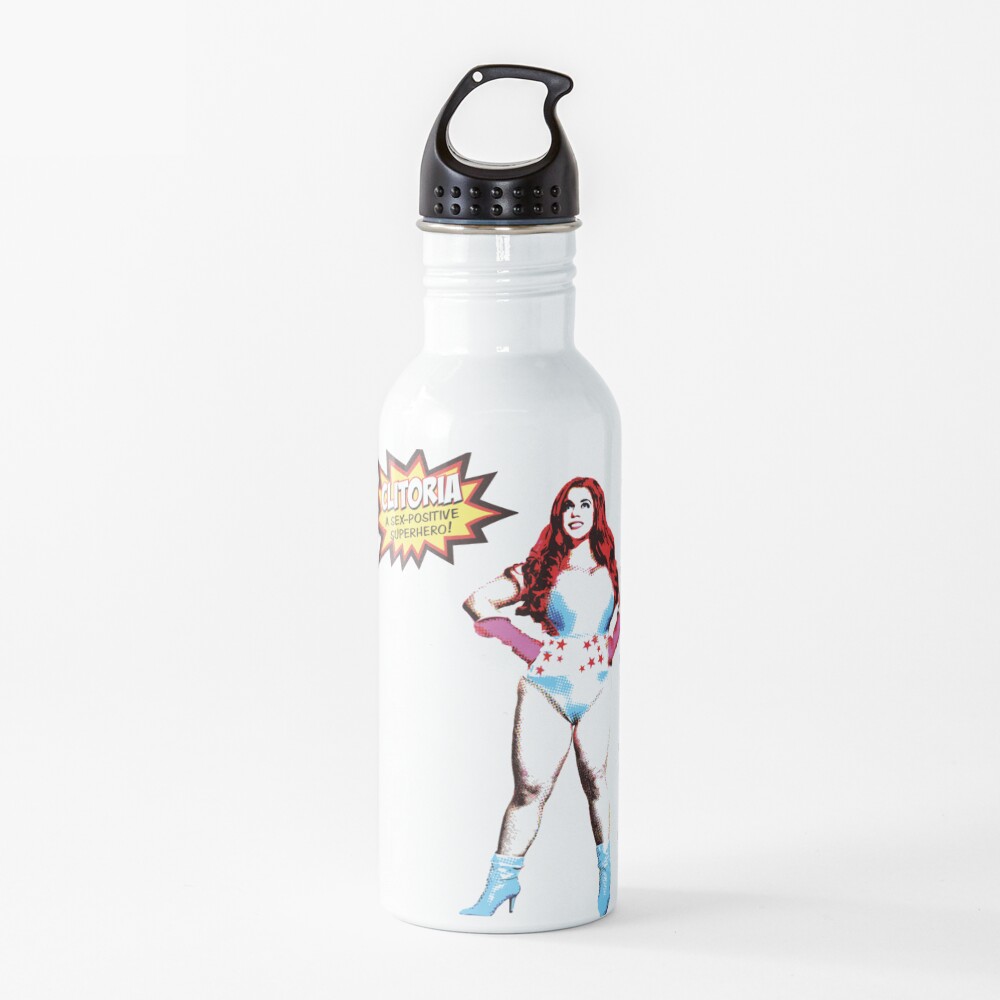 Clitoria Comic Style Water Bottle