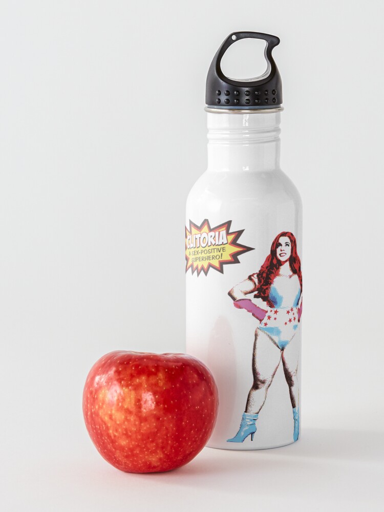 Alternate view of Clitoria Comic Style Water Bottle