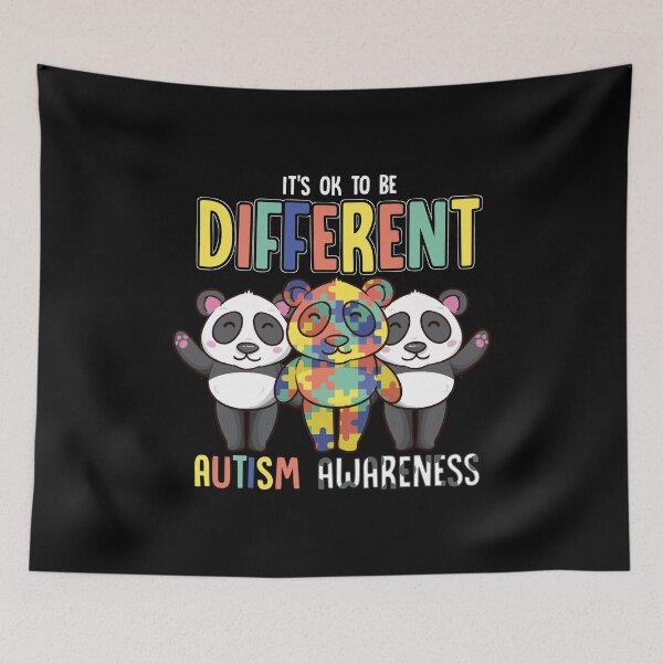 Item preview, It's OK To Be Different Autism Awareness Panda designed and sold by perfectpresents.
