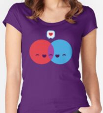 Liebes-Diagramm Tailliertes Rundhals-Shirt