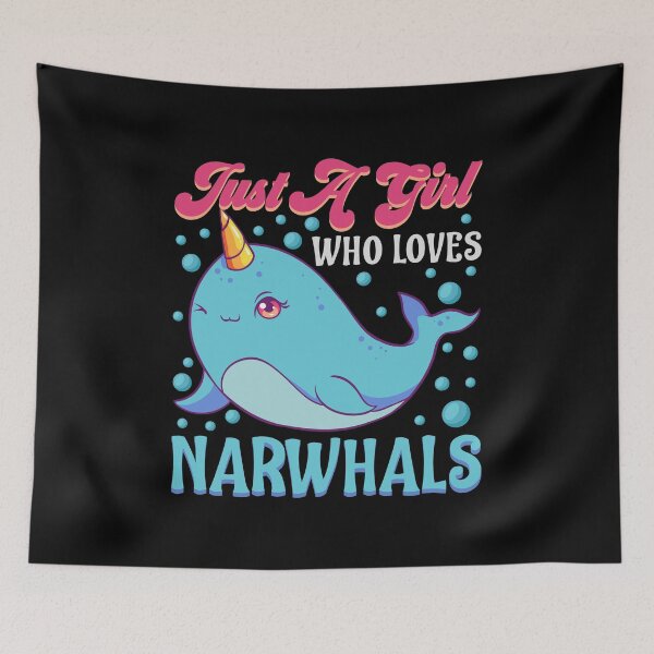 Item preview, Cute Just A Girl Who Loves Narwhals designed and sold by perfectpresents.