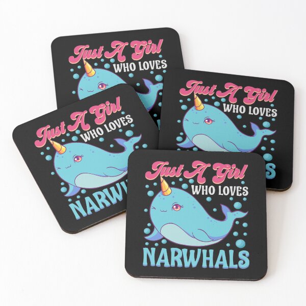Item preview, Cute Just A Girl Who Loves Narwhals designed and sold by perfectpresents.