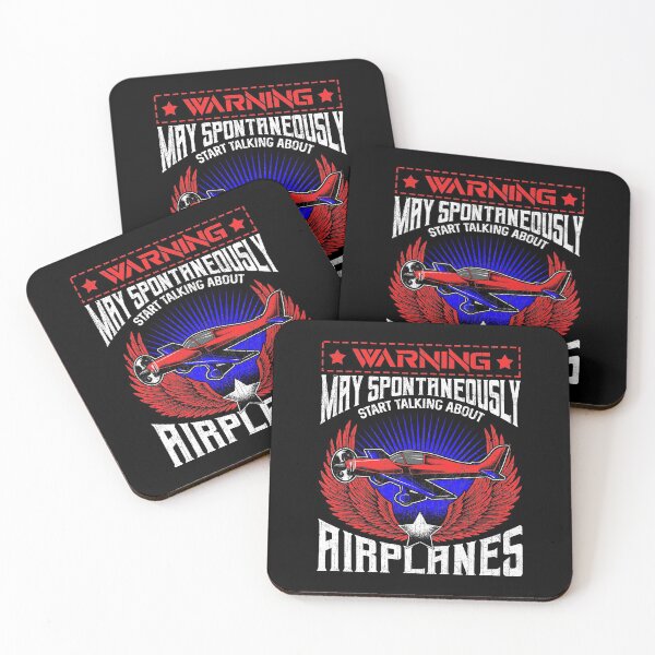 Item preview, Warning May Spontaneously Talk About Airplanes designed and sold by perfectpresents.
