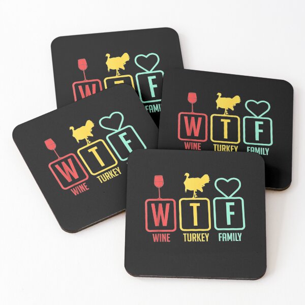 Item preview, Wine Turkey Family WTF for Thanksgiving designed and sold by mcinnesstore.