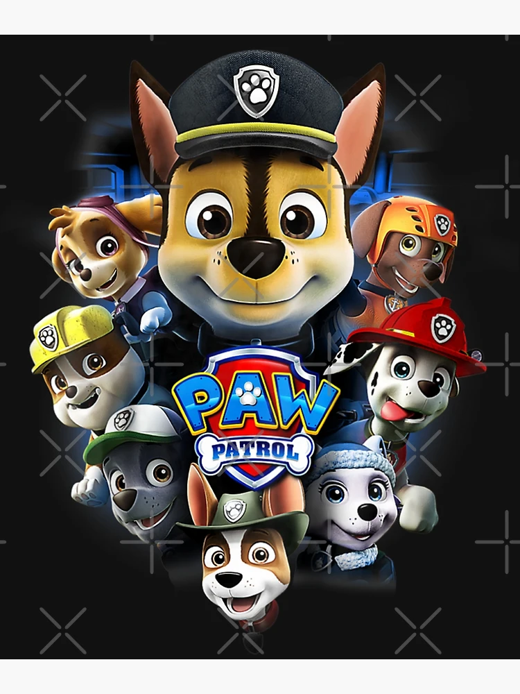  Paw Patrol's Chase Marshmallow Head, Sugar Coated and