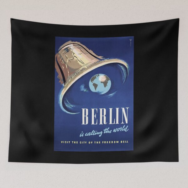 Item preview, Berlin retro poster designed and sold by CorasPosters.