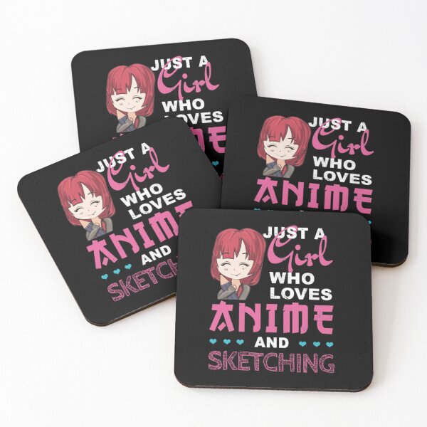 Item preview, Just A Girl Who Loves Anime and Sketching designed and sold by JoanneHughes.