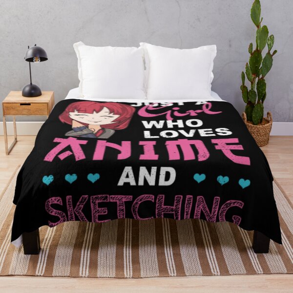 Item preview, Just A Girl Who Loves Anime and Sketching designed and sold by JoanneHughes.