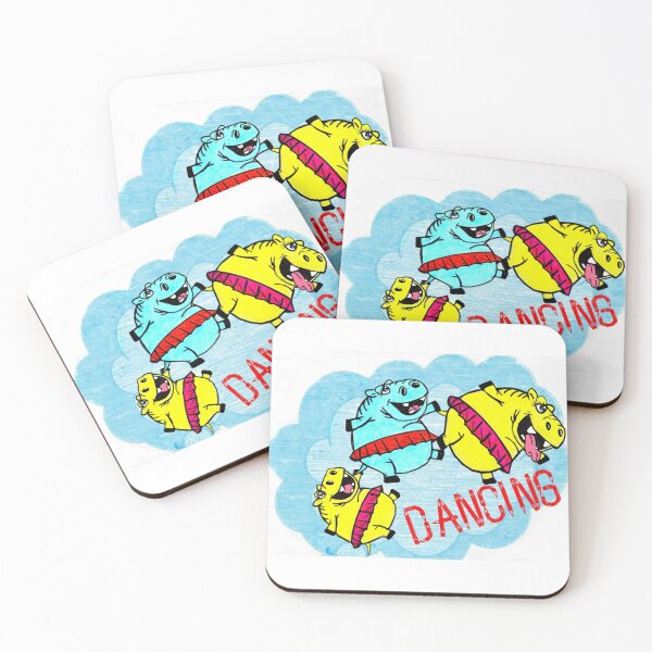 Item preview, hippopotamus dancing  designed and sold by Shirley cute art .
