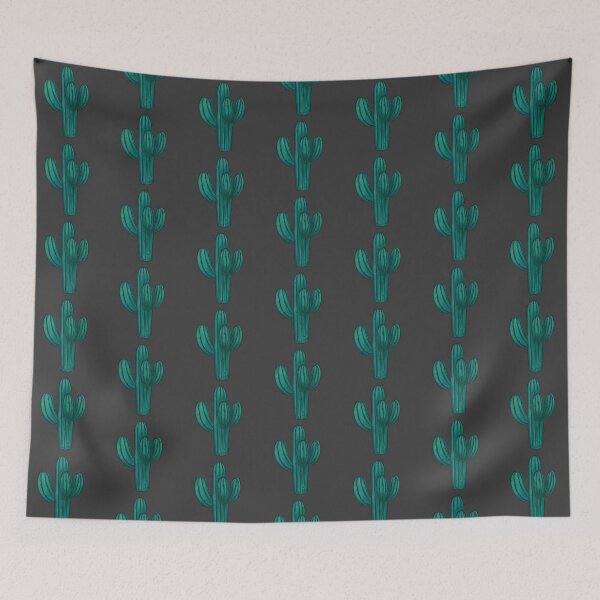 Item preview, Green Blue Watercolour Saguaro Cactus  designed and sold by marta-maria.