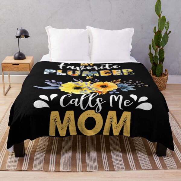 Item preview, My Favorite Plumber Calls Me Mom Floral Funny Mother designed and sold by JoanneHughes.