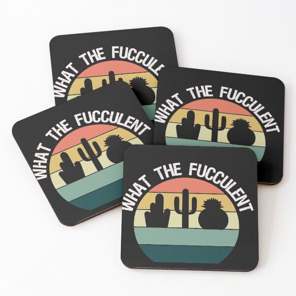 Item preview, WHAT THE FUCCULENT CACTUS: Funny plants/ green style/ vintage color designed and sold by Houssemanthony.