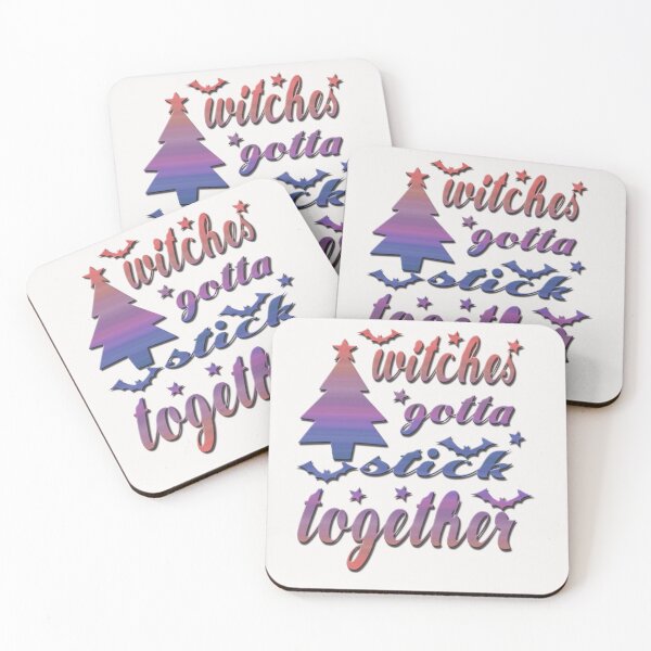Item preview, FRIENDS WITCHES GOTTA STICK TOGETHER HALLOWEEN designed and sold by buzz1days.