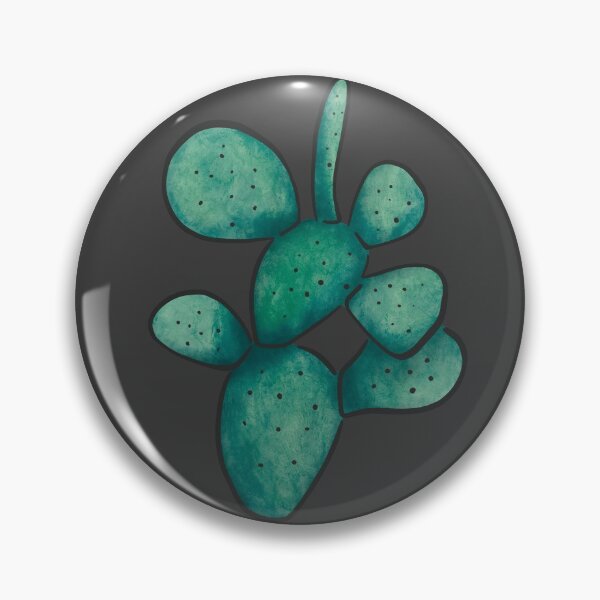 Item preview, Green Blue Watercolour Opuntia Cactus  designed and sold by marta-maria.