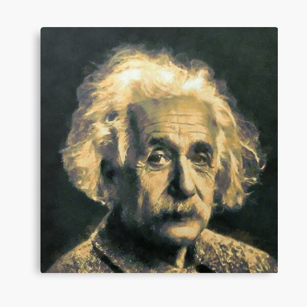 Albert Einstein Impression sur toile