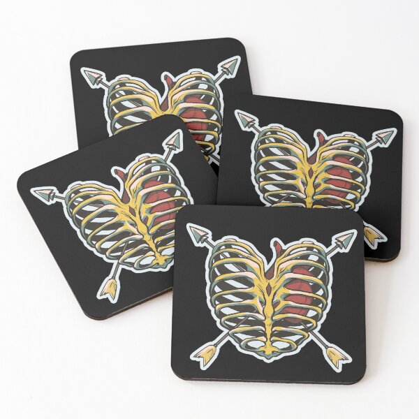 Item preview, Arrow Heart Ribcage Tattoo designed and sold by supermara.